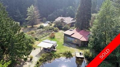 Powell River Acreage with Home & Guest Cabin for sale: 5 bedroom (Listed 2018-08-24)