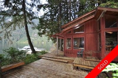 Sunshine Coast Oceanfront Cabin with Loft for sale: 637 sq.ft. (Listed 2018-10-09)